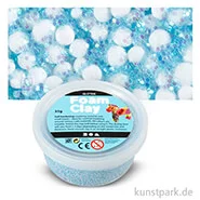 Artikelbild des Artikels “Foam Clay Glitter - Modelliermasse mit kleinen Perlen, 35 g Einzelfarbe | Hellblau-Glitter“