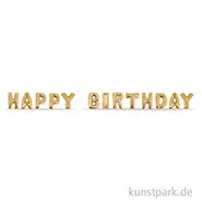 Artikelbild des Artikels “Folienballons HAPPY BIRTHDAY - Gold, 40 cm, 13 Stück “