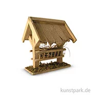 Artikelbild des Artikels “Miniatur Futterkrippe mit Dach, 9 cm “