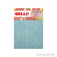 Artikelbild des Artikels “Gelli Arts - Stencil, Holiday Stars, 12,7 x 17,8 cm “