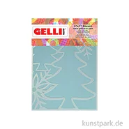 Artikelbild des Artikels “Gelli Arts - Stencil, Holiday Trees, 12,7 x 17,8 cm “
