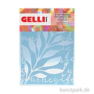 Artikelbild des Artikels “Gelli Arts - Stencil, Leaves & Script, 12,7 x 17,8 cm “