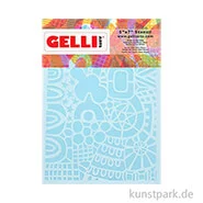 Artikelbild des Artikels “Gelli Arts - Stencil, Wonderland, 12,7 x 17,8 cm “