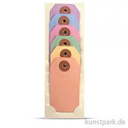 Artikelbild des Artikels “Geschenk-Anhänger aus Karton - Bunt, 9x4 cm, 24 Stück sortiert “
