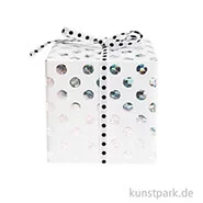 Artikelbild des Artikels “Geschenkpapier - Weiß mit irisierenden Punkten, 200 x 70 cm “