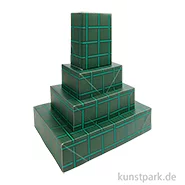 Artikelbild des Artikels “Geschenkschachtel Set - Raster, Grün, 4 Stück “