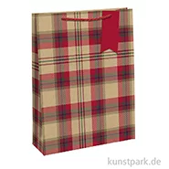 Artikelbild des Artikels “Geschenktasche Tartan mit Geschenkanhänger, 21,5 x 10,2 x 25,3 cm “