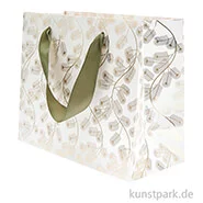 Artikelbild des Artikels “Geschenktüte - Tannenzweige, Gold, 22 x 18 x 10 cm “
