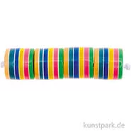 Artikelbild des Artikels “Gestreifte Zylinderperlen, Rainbow Pastell, 9 x 10 mm, 21 Stück “