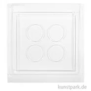 Artikelbild des Artikels “Gießform - Dekoplatte mit 4 Aussparungen, 25 x 25 x 2 cm “