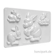 Artikelbild des Artikels “Gießform - Hasen, 4 Motive “