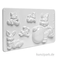 Artikelbild des Artikels “Gießform - Osterhasen, 5 Motive “