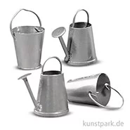 Artikelbild des Artikels “Mini Gießkanne und Eimer aus Metall, 2-3 cm, 4 Stück “