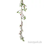 Artikelbild des Artikels “Girlande mit Blättern und roten Beeren, 109 cm “