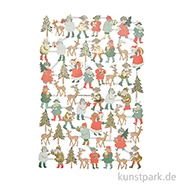 Artikelbild des Artikels “Glanzbilder - Weihnachtskinder, 1 Bogen, 17 x 25 cm “