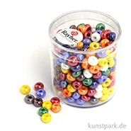 Artikelbild des Artikels “Glas-Großlochradl gemischte Farben, opak, 55 g Dose | 5,4 mm“