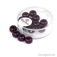 Artikelbild des Artikels “Glas-Großlochradl verwachst - 9 mm - 14 Stück Pflaume“