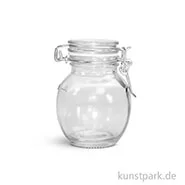 Artikelbild des Artikels “Glas mit Kippdeckel Mini rund, Höhe 9 cm, Durchmesser 6,5 cm “