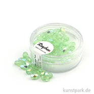 Artikelbild des Artikels “Glas Schliffperle OLIVE irisierend - 6x4 mm - 50 Stück Dose | Jaspis“