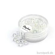Artikelbild des Artikels “Glas Schliffperle RADL irisierend - 6x3 mm - 40 Stück Dose | Bergkristall“
