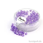 Artikelbild des Artikels “Glas Schliffperlen irisierend - 3 mm - 100 Stück Dose | Flieder“