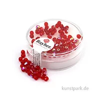 Artikelbild des Artikels “Glas Schliffperlen irisierend - 3 mm - 100 Stück Dose | Rubin“