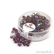 Artikelbild des Artikels “Glas Schliffperlen irisierend - 4 mm - 100 Stück Dose | Amethyst“