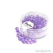 Artikelbild des Artikels “Glas Schliffperlen irisierend - 4 mm - 100 Stück Dose | Flieder“