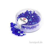 Artikelbild des Artikels “Glas Schliffperlen irisierend - 4 mm - 100 Stück Dose | Saphir“