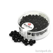 Artikelbild des Artikels “Glas Schliffperlen irisierend - 4 mm - 100 Stück Dose | Schwarz - Nicht Irisierend“