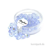 Artikelbild des Artikels “Glas Schliffperlen irisierend - 6 mm - 50 Stück Dose | Aquamarin“