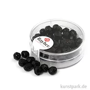 Artikelbild des Artikels “Glas Schliffperlen irisierend - 6 mm - 50 Stück Dose | Schwarz - Nicht Irisierend“