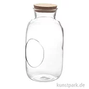 Artikelbild des Artikels “Glasflasche mit Öffnung + Korkdeckel, Durchmesser 12 cm, Höhe 23 cm “