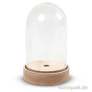 Artikelbild des Artikels “Glasglocke mit Holzfuß 18 cm“