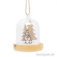Artikelbild des Artikels “Glasglocke zum Hängen - Schneemann, 8 x 6 cm “