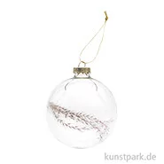 Artikelbild des Artikels “Glaskugel - Baumschmuck mit Trockengräsern, 8 cm “