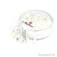 Artikelbild des Artikels “Glasperlen-Dreikant - 7 mm - 32 Stück Dose | Schneeweiß“