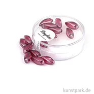 Artikelbild des Artikels “Glasperlen-Tropfen - 6x12 mm - 15 Stück Violett“