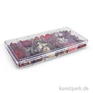 Artikelbild des Artikels “Glasperlen-Mix in Kunststoffbox, 240 g - Rubin “