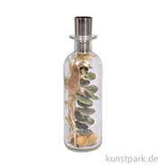 Artikelbild des Artikels “Glasvase mit Trockenblumen + Kerzenhalter für Stabkerze, 5,5 x 18,5 cm “