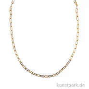 Artikelbild des Artikels “Gliederkette Paperclip, Gold, 1,5 x 17 x 6,5 mm, Länge 80 cm “