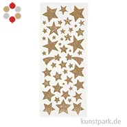 Artikelbild des Artikels “Glitzer-Sticker Sterne, 2 Blatt mit verschiedenen Motiven “