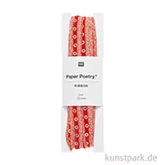 Artikelbild des Artikels “Glitzerband - Samt, Pailletten, Rot, 10 mm x 3 Meter “
