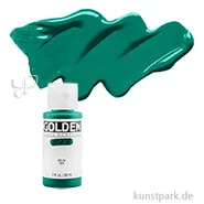 Artikelbild des Artikels “GOLDEN Fluid Acrylics, Flüssige Acrylfarben 30 ml | 2443 Hist. Viridian Green Hue“
