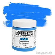 Artikelbild des Artikels “GOLDEN Fluorescent Leuchtfarbe, Fluoreszierende Acrylfarbe, 119 ml Einzelfarbe | Blue“