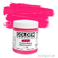 Artikelbild des Artikels “GOLDEN Fluorescent Leuchtfarbe, Fluoreszierende Acrylfarbe, 119 ml Einzelfarbe | Magenta“