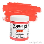 Artikelbild des Artikels “GOLDEN Fluorescent Leuchtfarbe, Fluoreszierende Acrylfarbe, 119 ml Einzelfarbe | Red“