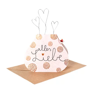 Artikelbild des Artikels “Good old friends - Blumenvasenkarte, Alles Liebe “