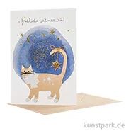 Artikelbild des Artikels “Good old friends - Crazy Cat Winterkarte, Fröhliche Weihnachten “