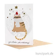 Artikelbild des Artikels “Good old friends - Crazy Cat Winterkarte, Gemütliche Weihnachten “